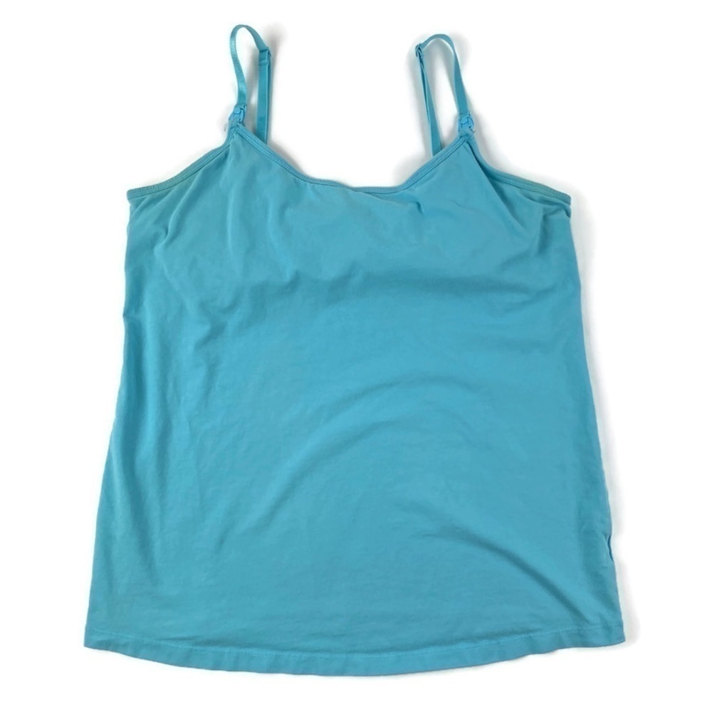 Oh Baby Motherhood Nursing Camisole Tank Blue L